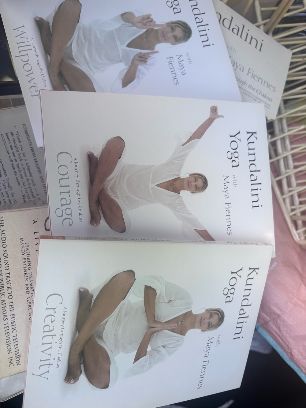 Kundalini Yoga with Maya Fiennes - Set of 3 (White Covers)